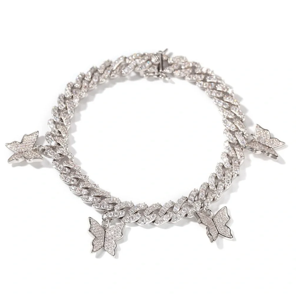 Elegant Silver Butterfly Bracelet